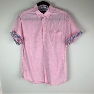 Denim Flower Ricky Singh Pink Ss Button 